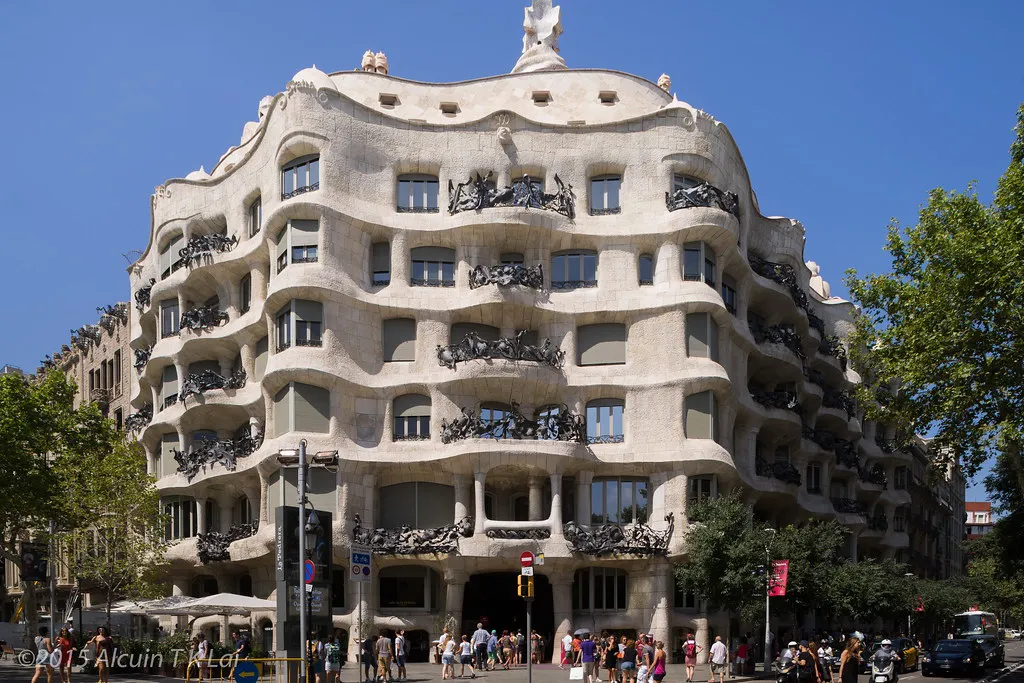 The Quarry House: Facade, Courtyards, and Architecture in Barcelona, Spain