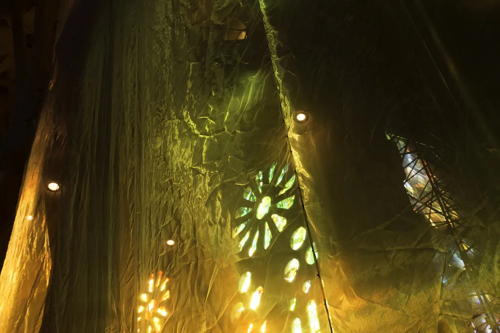 Gaze at the String Lights in El Born in Barcelona, Spain