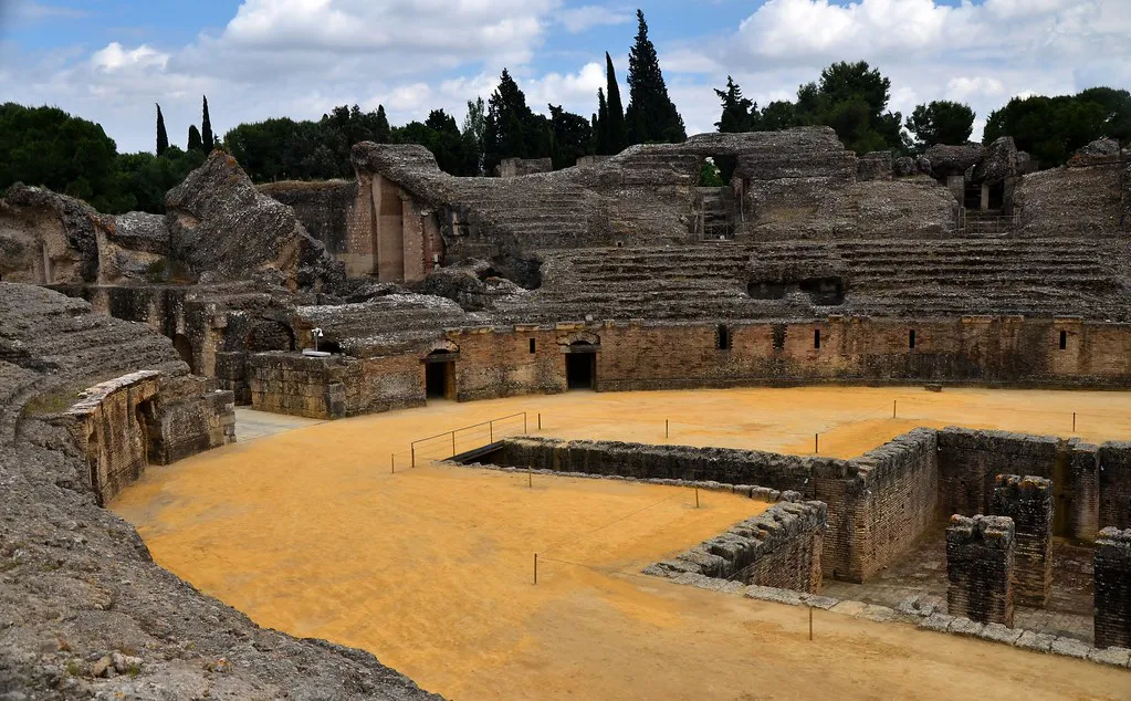 Museums, Art, and Culture in Italica in Seville, Spain