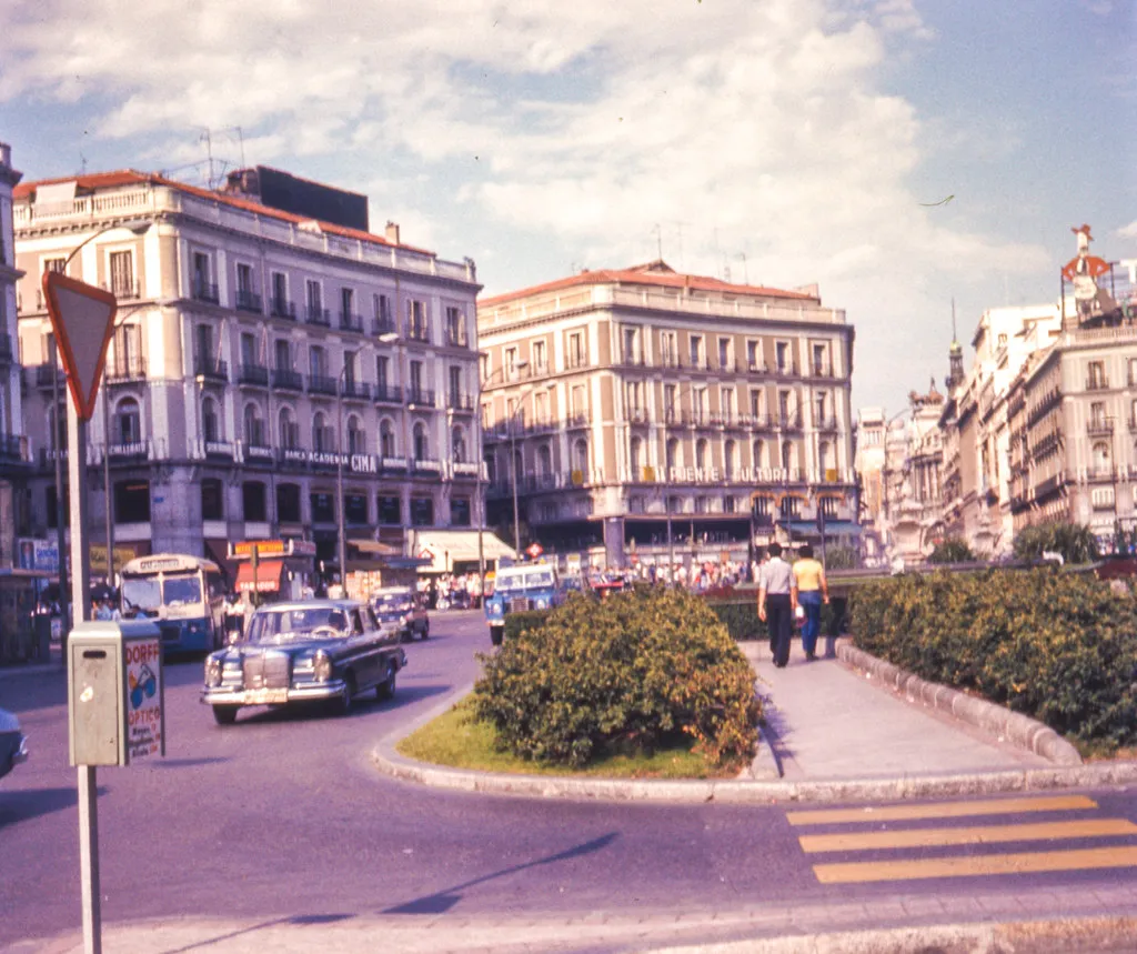What Puerta del Sol Looked Like in 1854 in Madrid, Spain