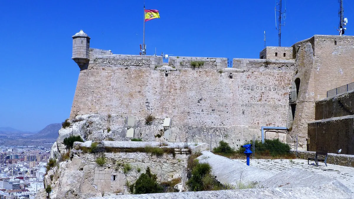 Santa Barbara Castle in alicante, Spain