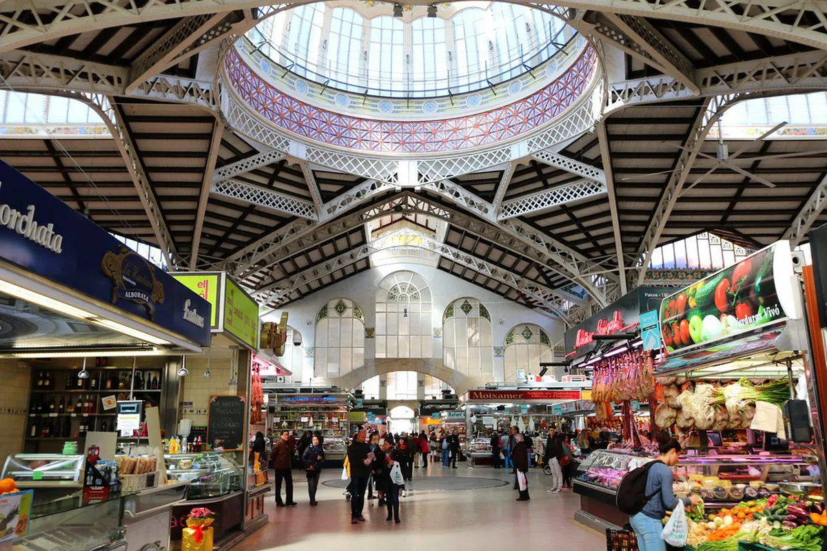 Mercat Central Architectural in valencia, Spain